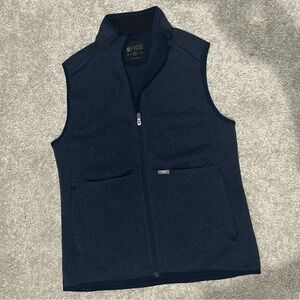 FIGS Navy Blue Zip-Up Vest